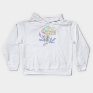 Dunkler Blütenkelch Kids Hoodie